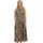 Marc O'Polo Druckkleid Midi Braun/Schwarz 38
