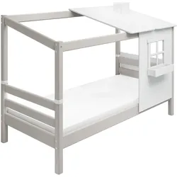 Bett mit Haus FLEXA CLASSIC - grau