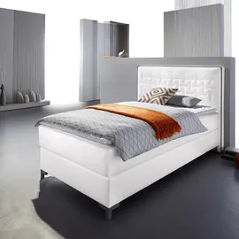 INOSIGN »Coos« mit besonderer Steppung im Kopfteil, 3 Matratzenarten, 2 Härtegrade schwarz-weiß