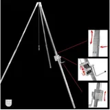 Schneider Grillgeräte Schneider Dreibein 250 cm silber