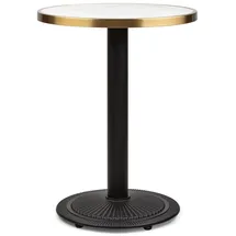 Blumfeldt Beistelltisch Ø 57,5 cm Marmor Schwarz/Weiß