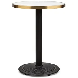Blumfeldt Beistelltisch Ø 57,5 cm Marmor Schwarz/Weiß