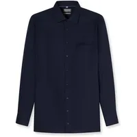 Olymp "OLYMP Luxor, comfort fit, New Kent", Herren, Gr. 42, Normaler Arm, marine, 100% Baumwolle, Hemden