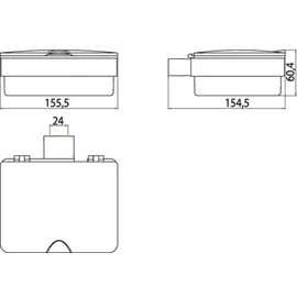 EMCO Loft Tissuebox, Wandmodell, 053913301,