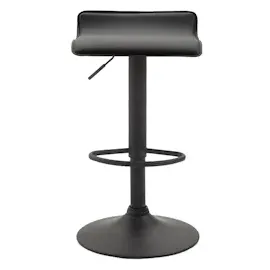 CLP 2er Set Barhocker Dyn V2 Kunstleder schwarz/schwarz