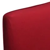 vidaXL 6 Stk. Bordeaux Stuhlhussen Gerade Dehnbar