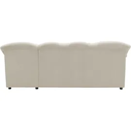 DOMO collection Eckcouch Leder 3-Sitzer Beige