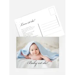 Dankeskarten Geburt selbst gestalten mit Spruch und Fotos im Onlinedesigner bei Meine-Kartenmanufaktur.de