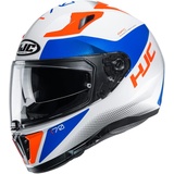 HJC Helmets Motorradhelm HJC i70 TAS MC26H, Weiss/Blau/Orange, S