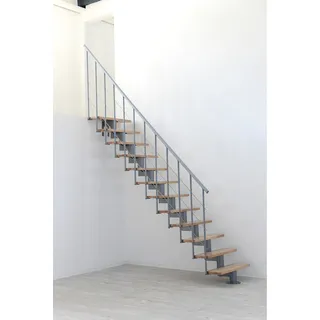 Minka Mittelholmtreppe Comfort Top Buche Grau Geschoßhöhe bis 312 cm