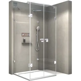 Bernstein Duschkabine Bernstein EX412 U-Form 8mm Nano Echtglas 90x90x195cm