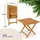 CASARIA Beistelltisch 46 x 46 cm braun klappbar