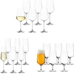 Leonardo PUCCINI Wein, Bier- & Sektgläser 18er Set