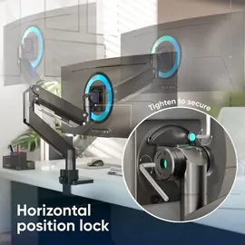 ONKRON Monitorhalterung G130-B für VESA TFT, Tisch-Befestigung, schwarz