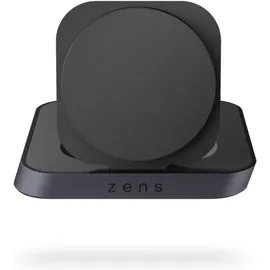 Zen ZENS Nightstand Charger - Kabelloses Ladegerät + AC-Netzteil - 15 Watt, - Apple Fast Charge - Schwarz