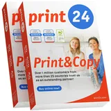 print24 Druckerpapier Kopierpapier 1000 Blatt A4 80g Premium Hochweiß CIE 160 Testsieger PEFC Umweltzertifikat