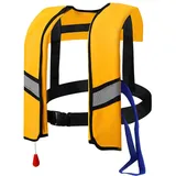 Vollautomatische Rettungsweste | Lebensjacken Automatische aufblasbare Nylonverstellbare Schnalle Schwimmweste mit reflektierenden Streifen | Wassersportweste für Erwachsene, Kinder