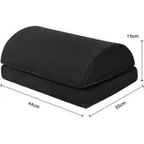 Intirilife Fußablage mit Memory Schaum - Höhenverstellbare multifunktionale ergonomische Fußstütze