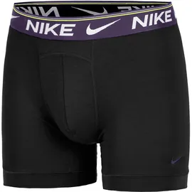 Nike Boxershorts unifarben schwarz/rot/lila L 3er Pack