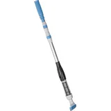 Outsunny Poolsauger mit Bürste, Lichter Poolreiniger mit verstellbarer Stange mit 3 Sektionen Bodensauger für Unterirdische,