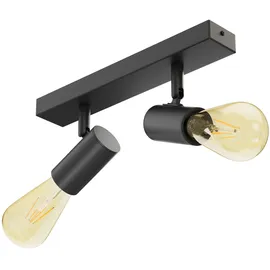 ledscom.de Fare 2-flg. Retro schwarz Stahl