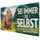 speecheese Capybara Motivation - Sei immer du selbst Schreibtischunterlage 69x31cm XXL Mauspad Lustige farbenfrohe Illustration mit Vogel Authentisch-bunter Arbeitsbereich