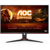 AOC Gaming 27G2ZNE - 27 Zoll Full HD Monitor, 240 Hz, 1 ms MPRT, FreeSync Prem. (1920x1080, HDMI 1.4, DisplayPort 1.2) schwarz/rot