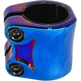 Fantic26 Twinlock Stunt-Scooter Double Clamp 32/35 Blauchrome