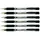 Uni-Ball Kugelschreiber Basic Schwarz 0,7 mm 6 St.