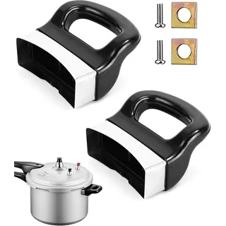 TPZORJX 2 Stück Topfgriff-Ersatz, Topfdeckel griff Pfannengriff Mit Schrauben Universal Topfgriff Kurz Ersatz für Kochgeschirr zu Hause und in der Küche