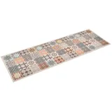 vidaXL Küchenteppich Waschbar Mosaik Mehrfarbig 60x300 cm