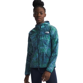 The North Face Higher Jacke Steel Blue Trailglyph Spaced Print S