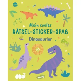 Arena Mein cooler Rätsel-Sticker-Spaß. Dinosaurier