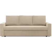 Mebligo - Ausziehbares Sofa NEO, 3-Sitzer 220 x 92 x 92 cm, Schlafsofa mit Bonell-Federkern, modernes Design, Schlafsofa, Beige