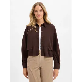 someday. Kunstlederjacke mit Knopfleiste Modell 'Nylia', Dunkelbraun, 40