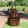vidaXL Gartenbrunnen mit Pumpe 60x60x94 cm Braun