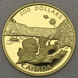 Goldmünze 200 Dollar Niagara Falls 1992 (Kanada)