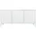 [en.casa] Kotka Lowboard 113 x 40 x 58 cm Weiß Metall
