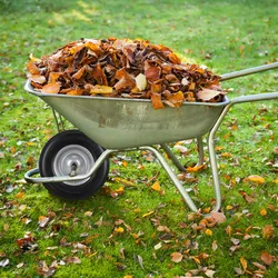Relaxdays Schubkarrenrad 4.80 4.00-8, Vollgummireifen u. Stahlfelge, Ersatzrad pannensicher, 100kg Traglast, gelb-grau