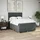 vidaXL Boxspringbett 140 x 200 cm Dunkelgrau