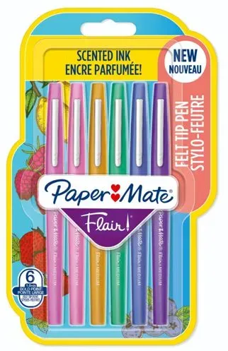 1x6 Paper Mate Flair Filzstifte Scented M