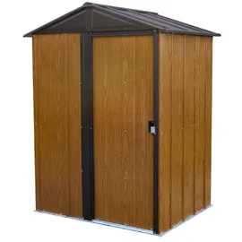 SPACEMAKER Metallgerätehaus Woodlake 5x4 1,51 x 1,22 x 1,98 m holzoptik