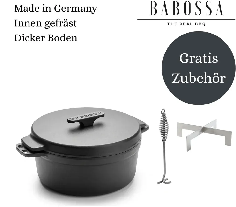 CRAFT | 4.5er Innovativer Gusseiserner Topf | SET Deckelheber & Kreuz | Dutch Oven | Made In Germany - Jetzt vorbestellen für voraussichtliche Auslieferung Juni 2026