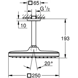 Grohe Tempesta Cube 250 Kopfbrause (26688000)