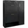 stilvora Schuhschrank 95 x 107 x 24 cm 2 Fächer / schwarz