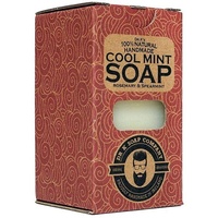 Dr K Soap Company Cool Mint Body Soap XL 225g - milde Kernseife mit einen frischen Duft von Pfefferminze und Rosmarin