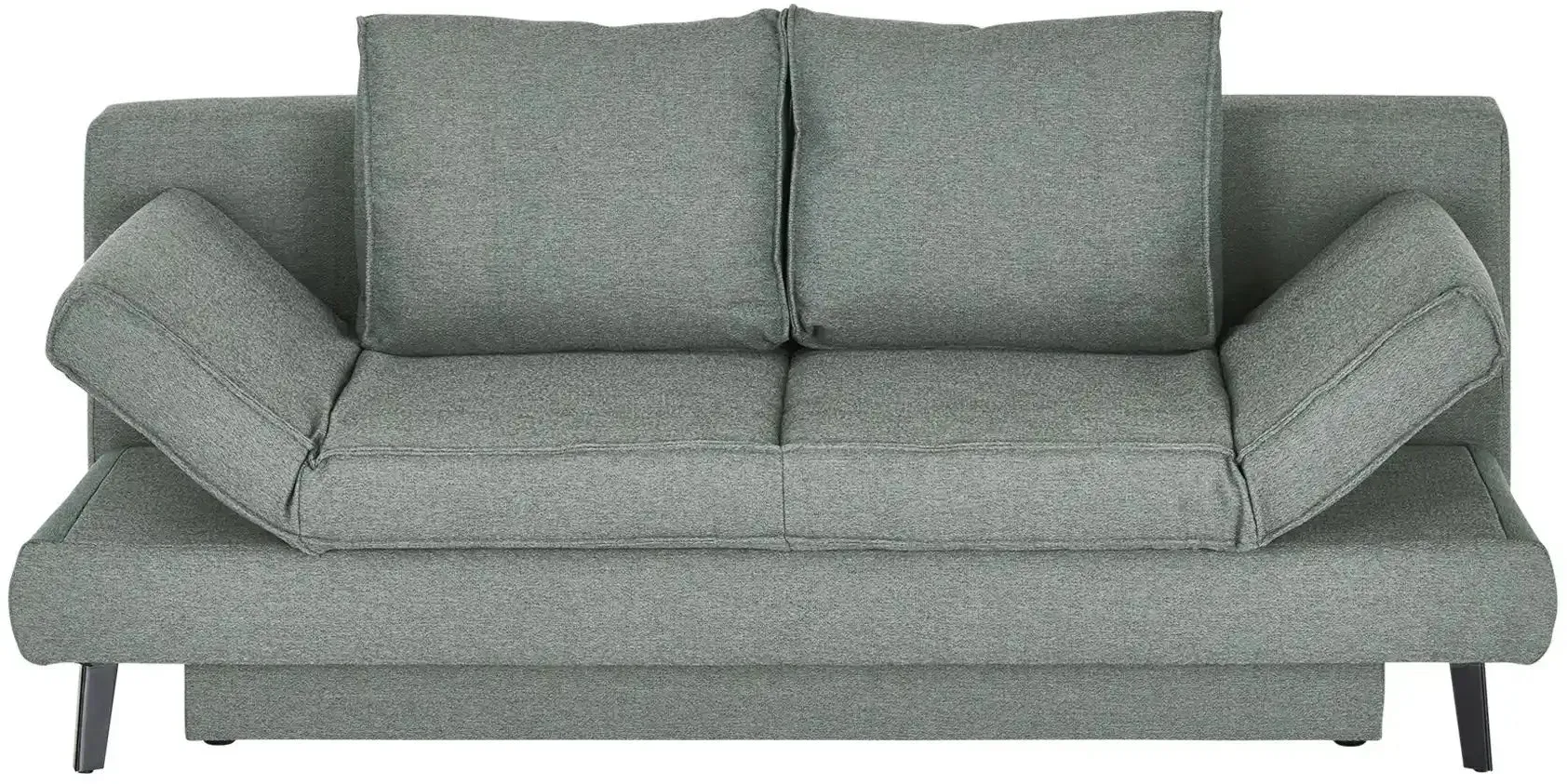 Schlafsofa mit Bettkasten Sidney , grau , Maße (cm): B: 200 H: 85 T: 90.0
