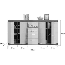 xonox.home Kommode Scout 165x85x37 cm
