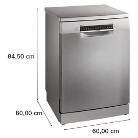 Bosch Serie 6 SMS6ZCI10E Geschirrspüler (freistehend, 600 mm, Silber)