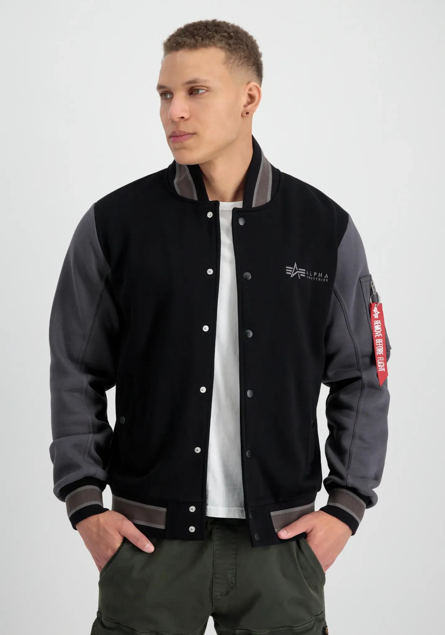 Sweater »  Men - Outdoor Jackets Varsity Sweat Jacket ML«, Gr. S, black, , 60319445-S